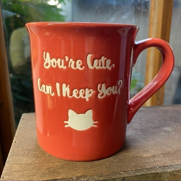 LOVE your Mug “ You’re Cute can I Keep you ?” Cat❤️ - Picture 3 of 4